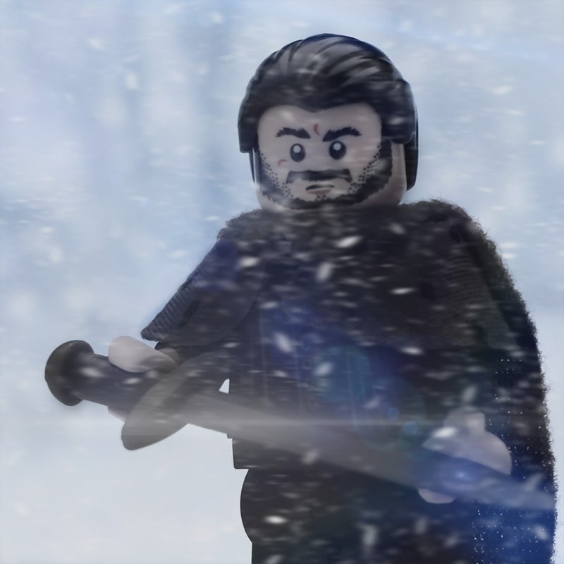 Man, the snow is not kind to Jon Snow’s hair.